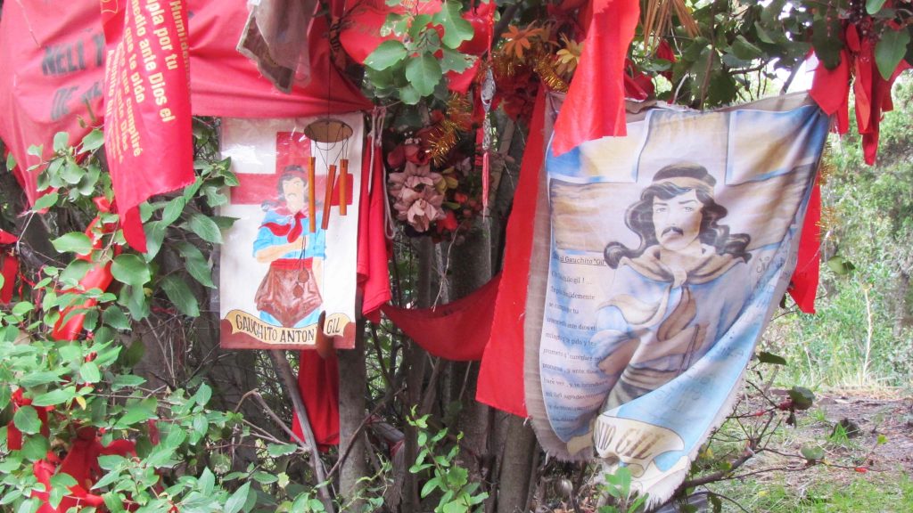 Flags near San Martin de Los Andes, Argentina