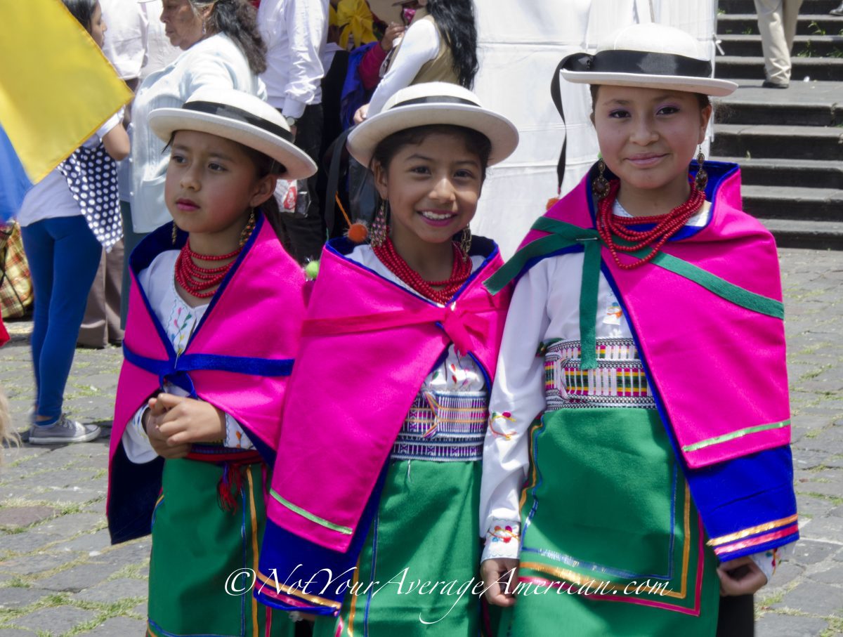 School girls dressed in traditional costumes for the Palm Sunday procession | ©Angela Drake