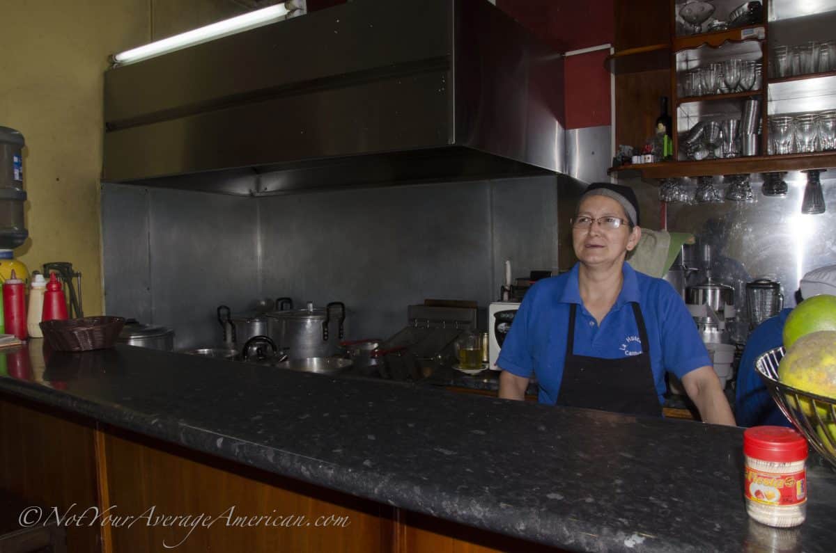 The chef and her immaculate kitchen | ©Angela Drake