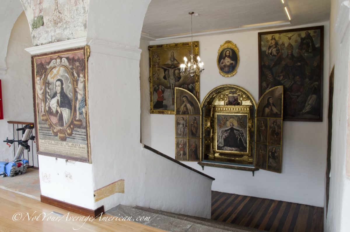 Examples of the artwork - this is what is kept in the outer walkways. That stored inside is even more beautiful | ©Angela Drake