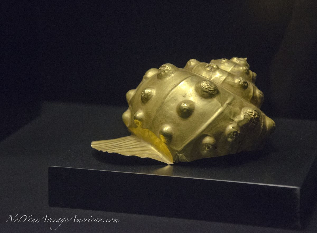Gold Shell; Museo Nacional, Casa de la Cultura, Quito, Ecuador | © Angela Drake