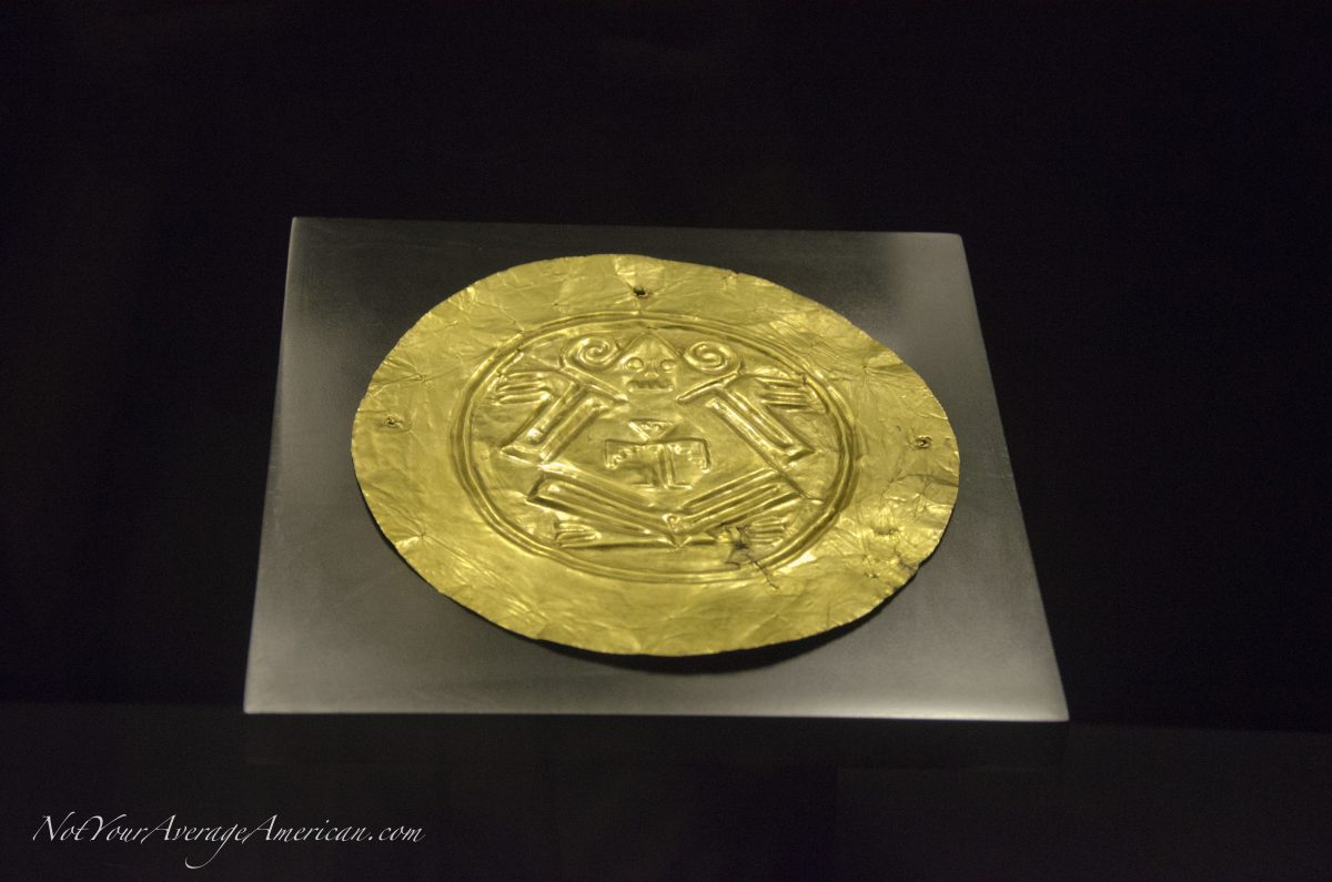 Gold Pendant; Museo Nacional, Casa de la Cultura, Quito, Ecuador | © Angela Drake