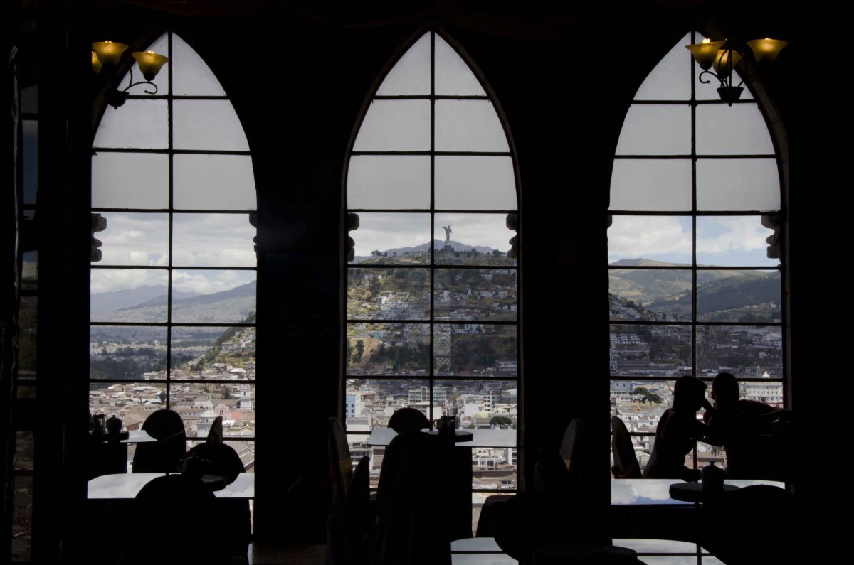This is the cafe, a room with a view | ©Angela Drake