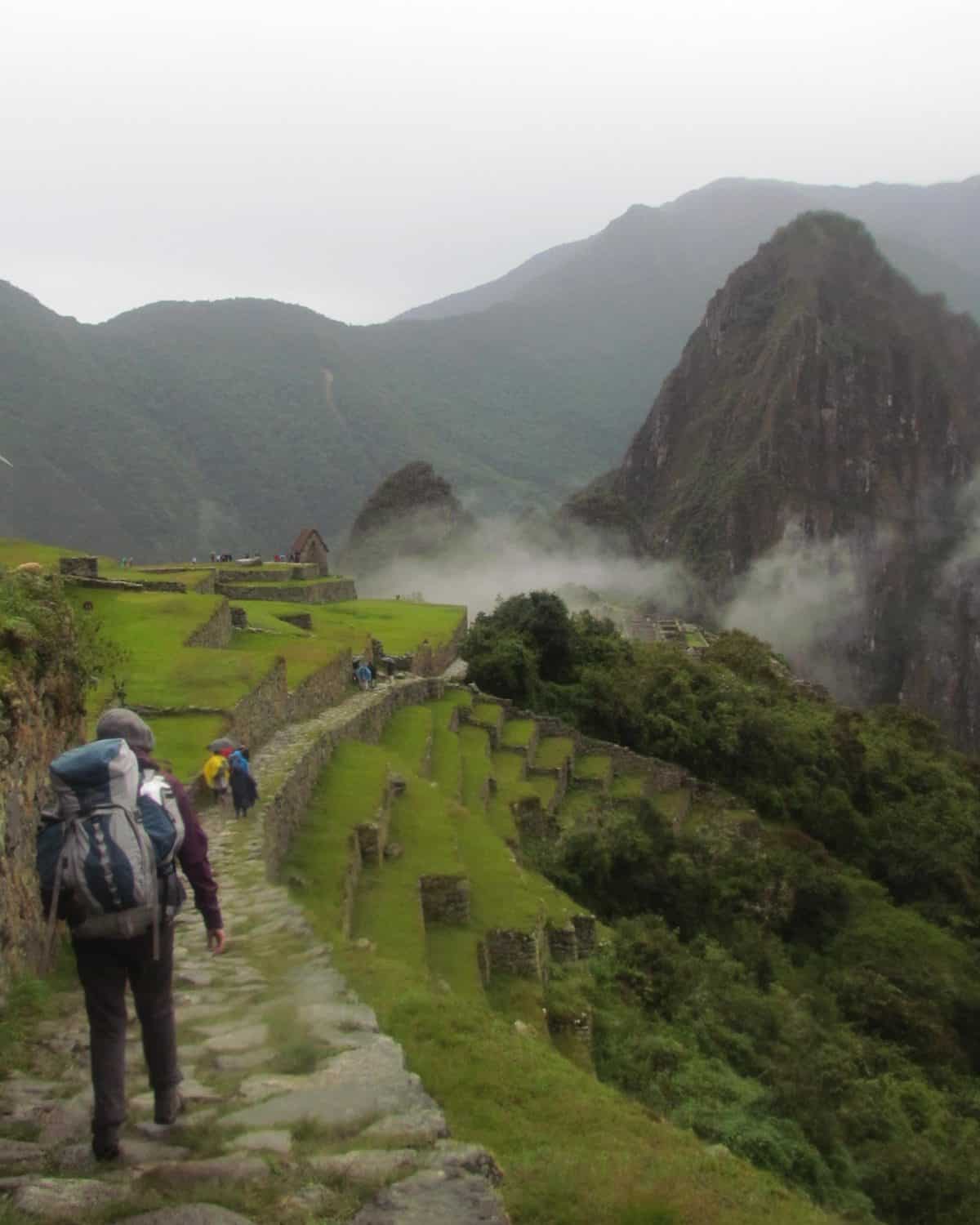 After a long hike on the Inca Trail, we arrive at Machu Picchu | ©Angela Drake