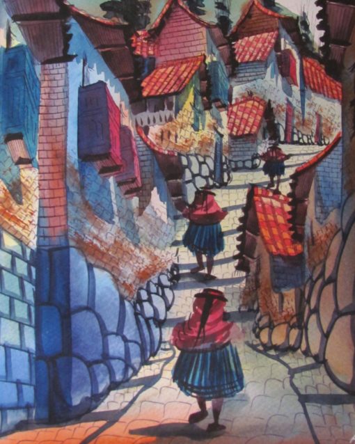 A painting we purchased in Cusco, Peru | ©Angela Drake