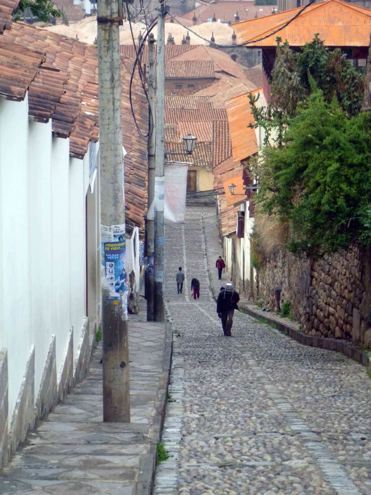 A cobblestone street in Cusco, Peru | ©Angela Drake