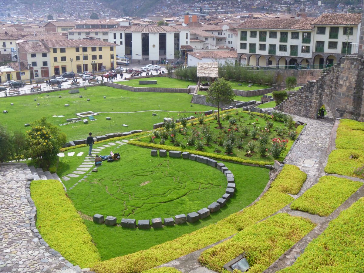 The gardens at Qoricancha, aka the Santa Domingo Church; Cusco, Peru | ©Angela Drake