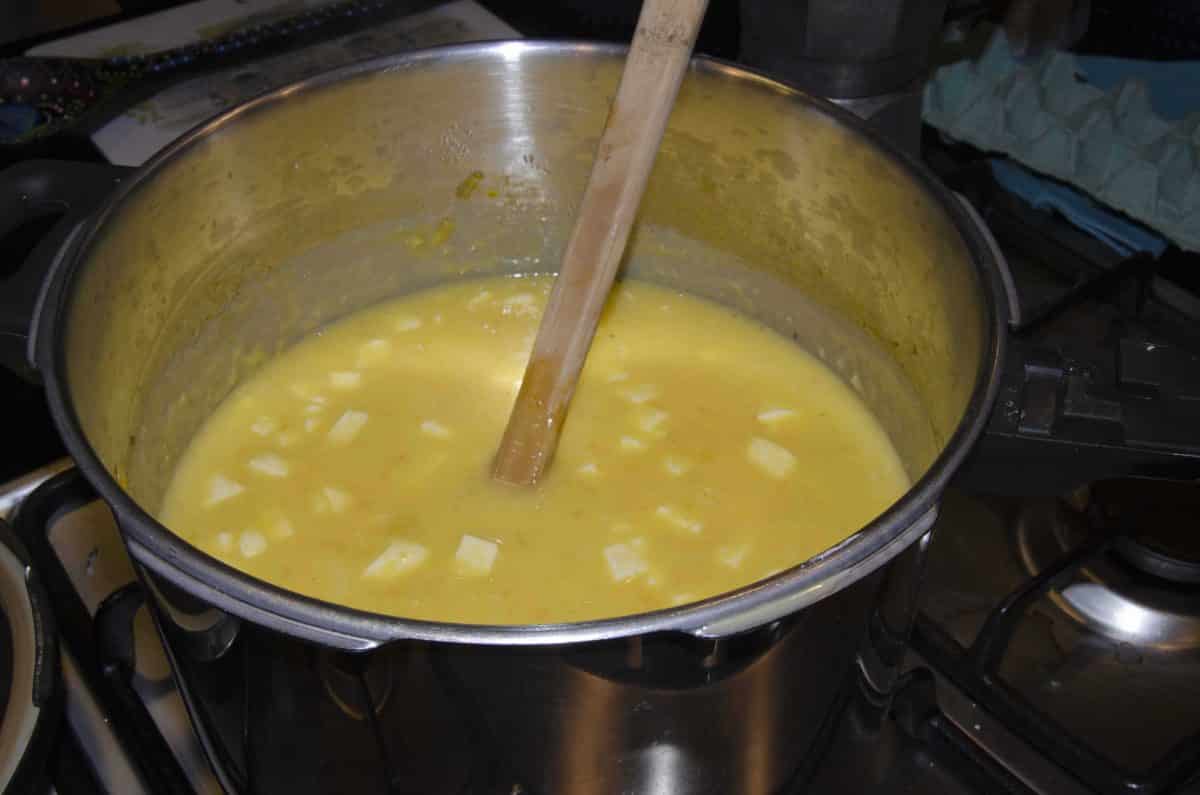 Add cheese, Locro de Papas, Potato Soup of Ecuador Add cheese, Locro de Papas, Potato Soup of Ecuador