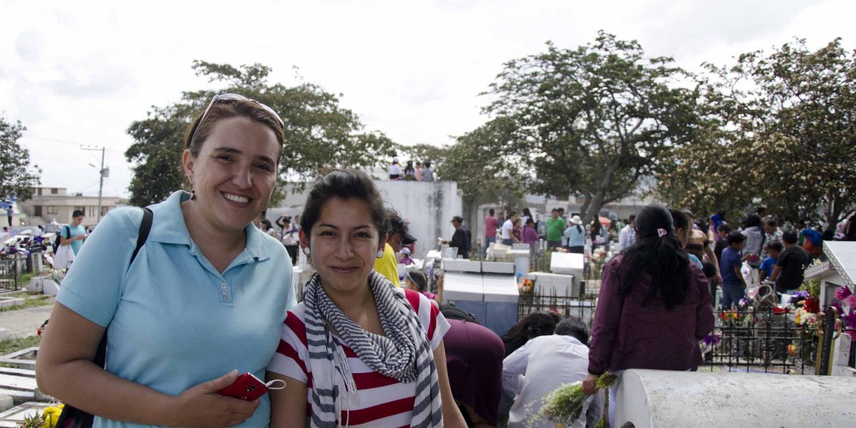 Irma Bartels and Dayana Montufar, students from the Universidad de Especialidades Turísticas (UCT) | ©Angela Drake