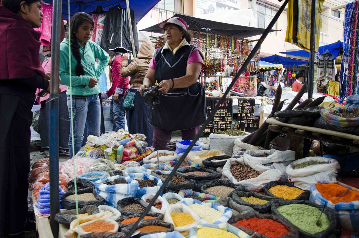 Spice Vendor, Otavalo Market, Ecuador