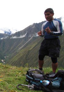 Our guide Fredy (notice his trademark umbrella)