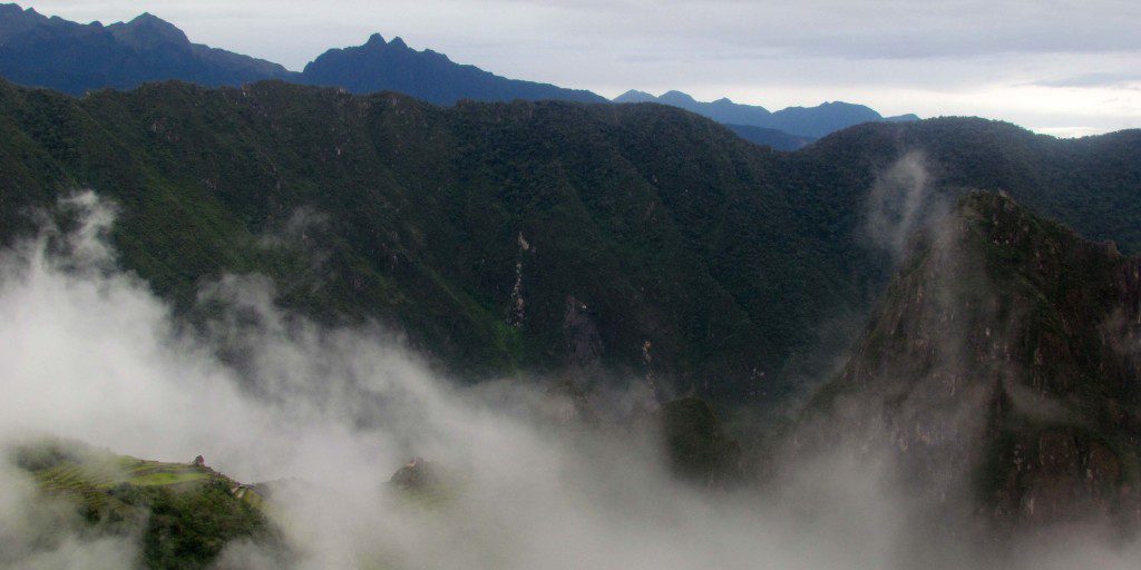 Machu Picchu playing hide-and-seek