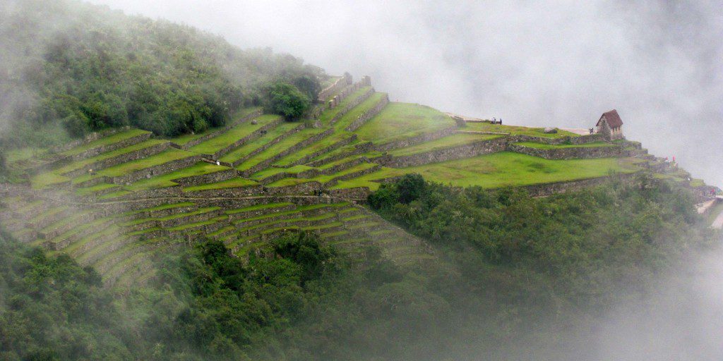 Close up of Machu-Picchu terraces
