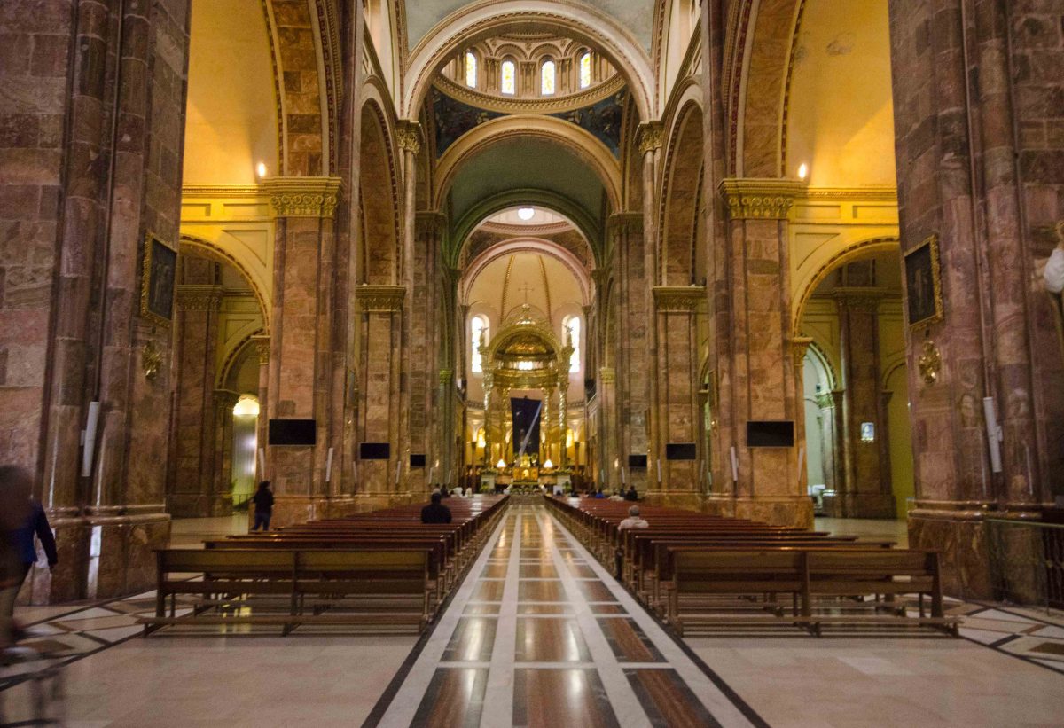 Interior, the New Cathedral, Cuenca, Ecuador