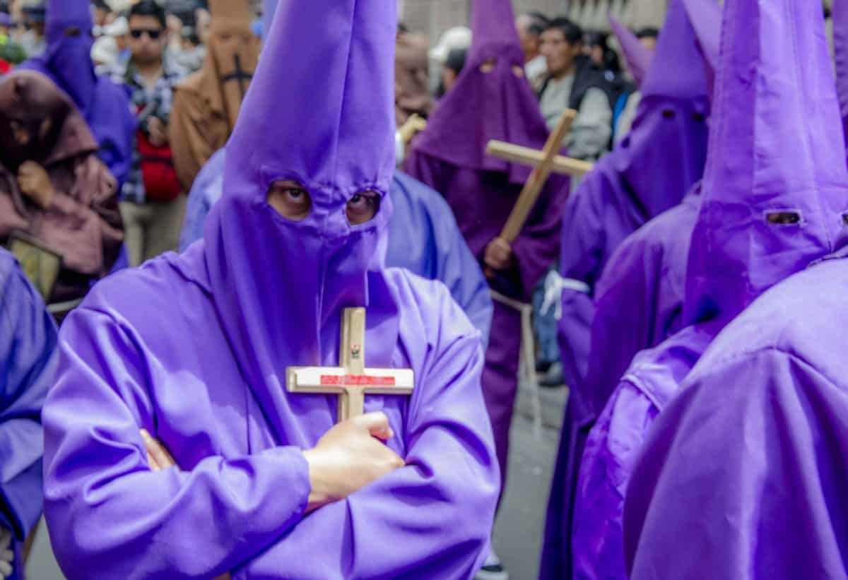 Cucurucho, Good Friday, Quito Cucurucho, Good Friday, Quito