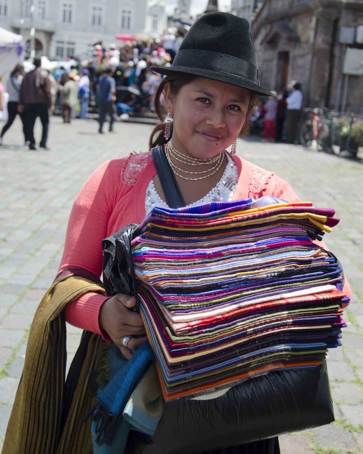 Marta, Plaza San Francisco, in the Historic Center, Quito | ©Angela Drake