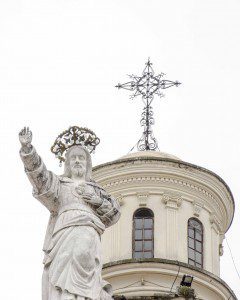 At the top of the Basílica del Sagrado Corazón de Jesús