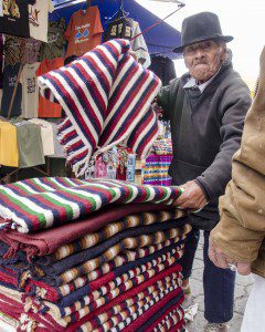 Vendor Selling Woolen Ponchos