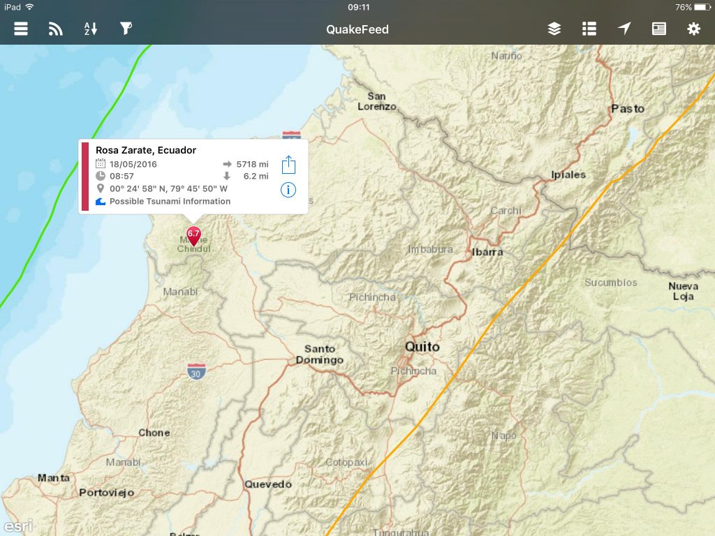 Earthquake in the Esmereldas