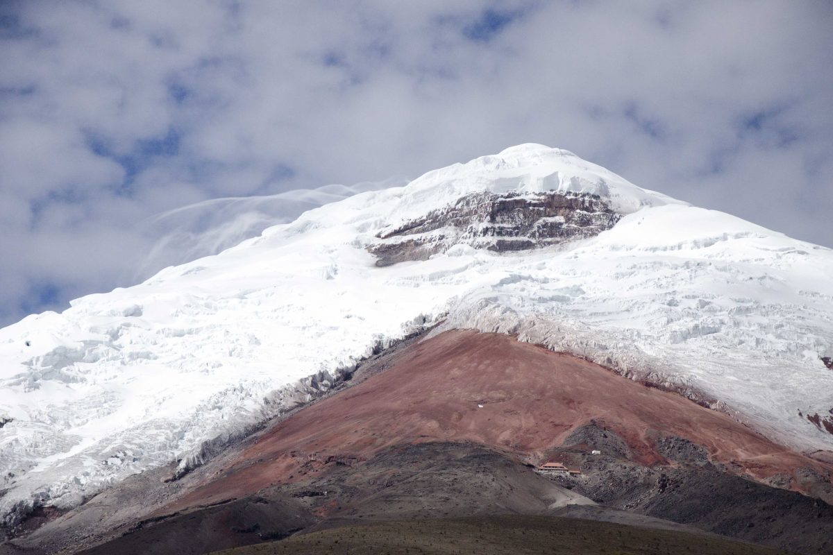 The snowcapped Cotopaxi Volcano