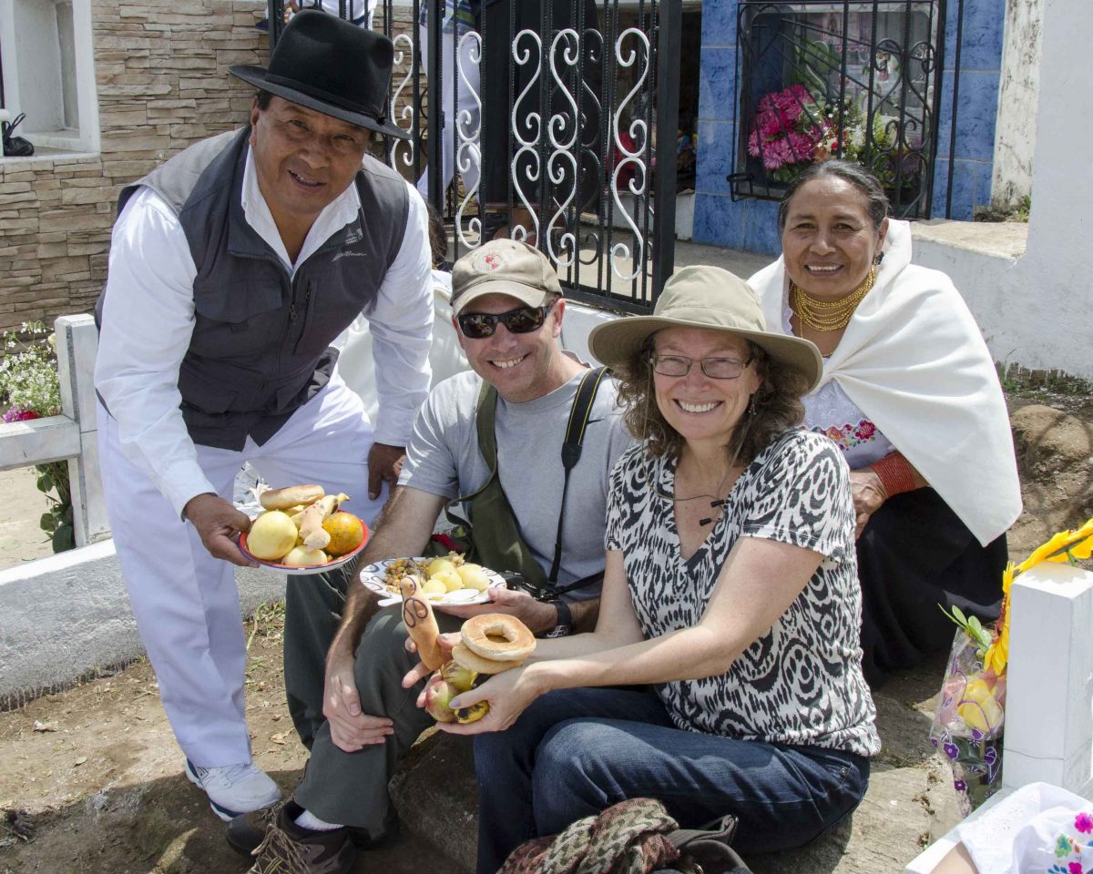With the Cotacachi Family Día de los Difuntos, Otavalo