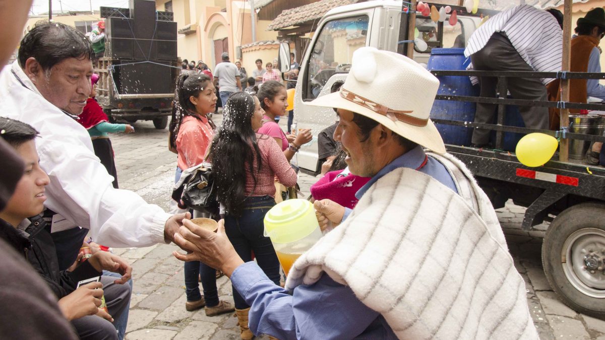 Sharing Chicha, Carnival in Guamote