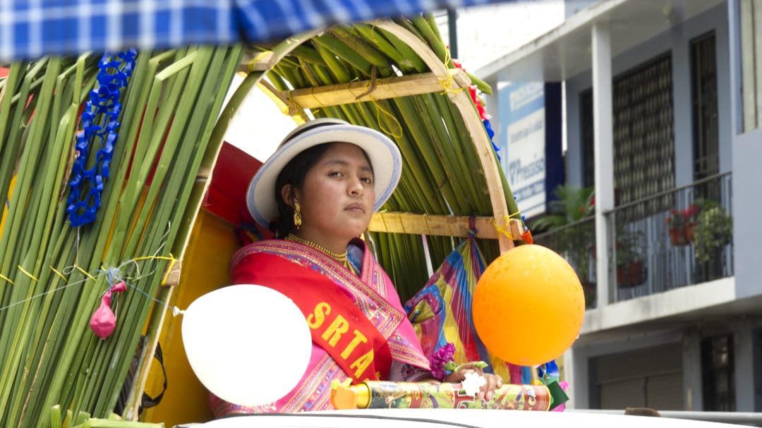 A Queen of Carnival, Guaranda, Ecuador | ©Angela Drake