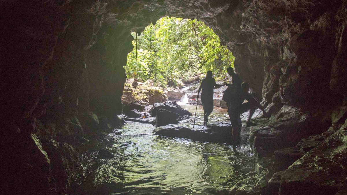 One of the Caverns (or tunnels) at Yanayacu, Napo Province, Ecuador