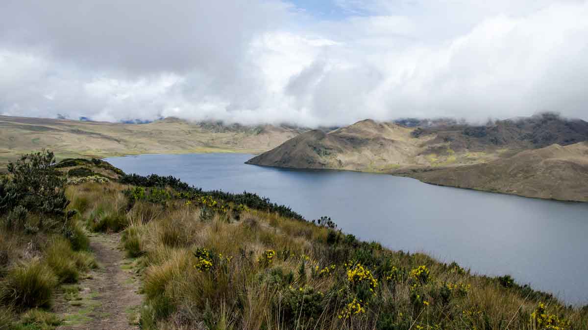 Laguna Mica on a Cloudy Day, Ecuador | ©Angela Drake / Not Your Average American