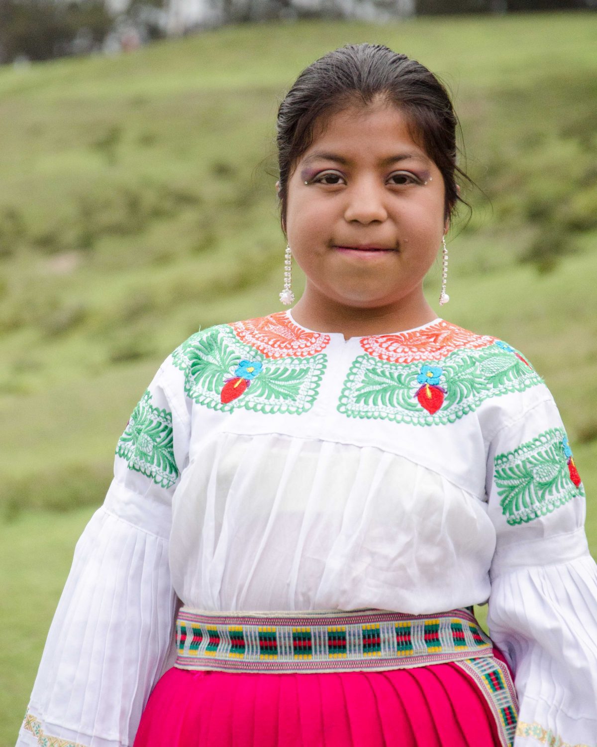 A Young Dancer at Andean New Year Celebration, Cochasquí, Ecuador | ©Angela Drake