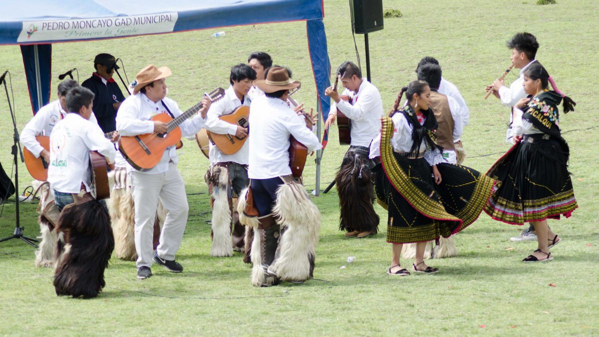 Band Plays Musica Andina at Mushak Nina Celebration, Cochasquí, Ecuador | ©Angela Drake