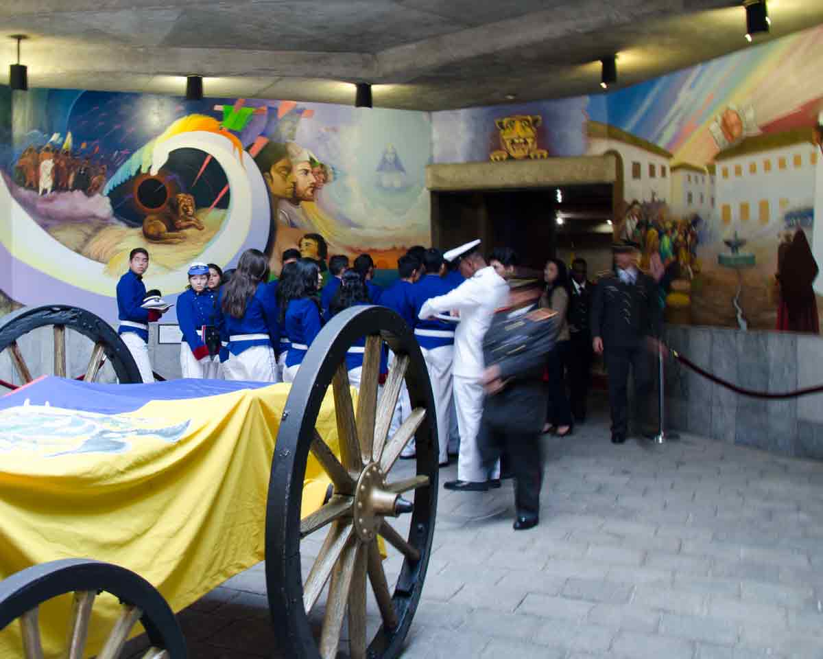 Inside the Templo de la Patria, Quito, Ecuador | ©Angela Drake