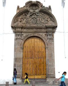 Doorway of Iglesia Santa Clara, Quito, Ecuador | ©Angela Drake