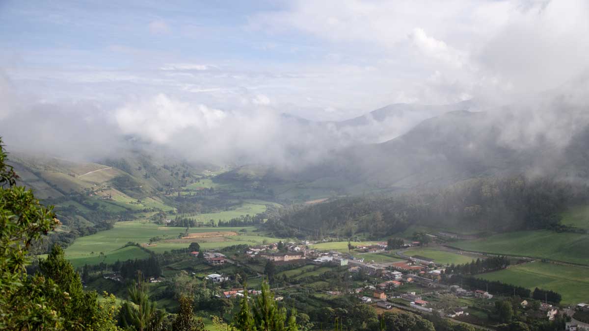 Nono, Ecuador as seen from the Ruta del Colibrí | ©Angela Drake