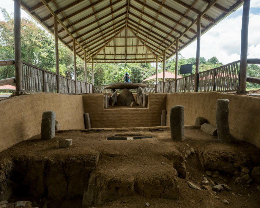 View from the rear of Mound Two gives one an idea of the large size of this dolmen; Alto de las Piedras | ©Ernest Scott Drake