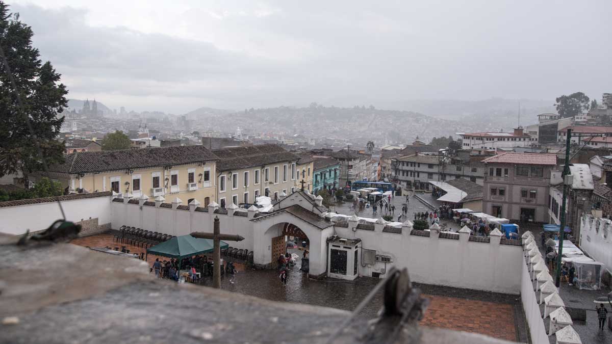 View of Quito from the Rooftops, San Diego Convent, Quito | ©Angela Drake