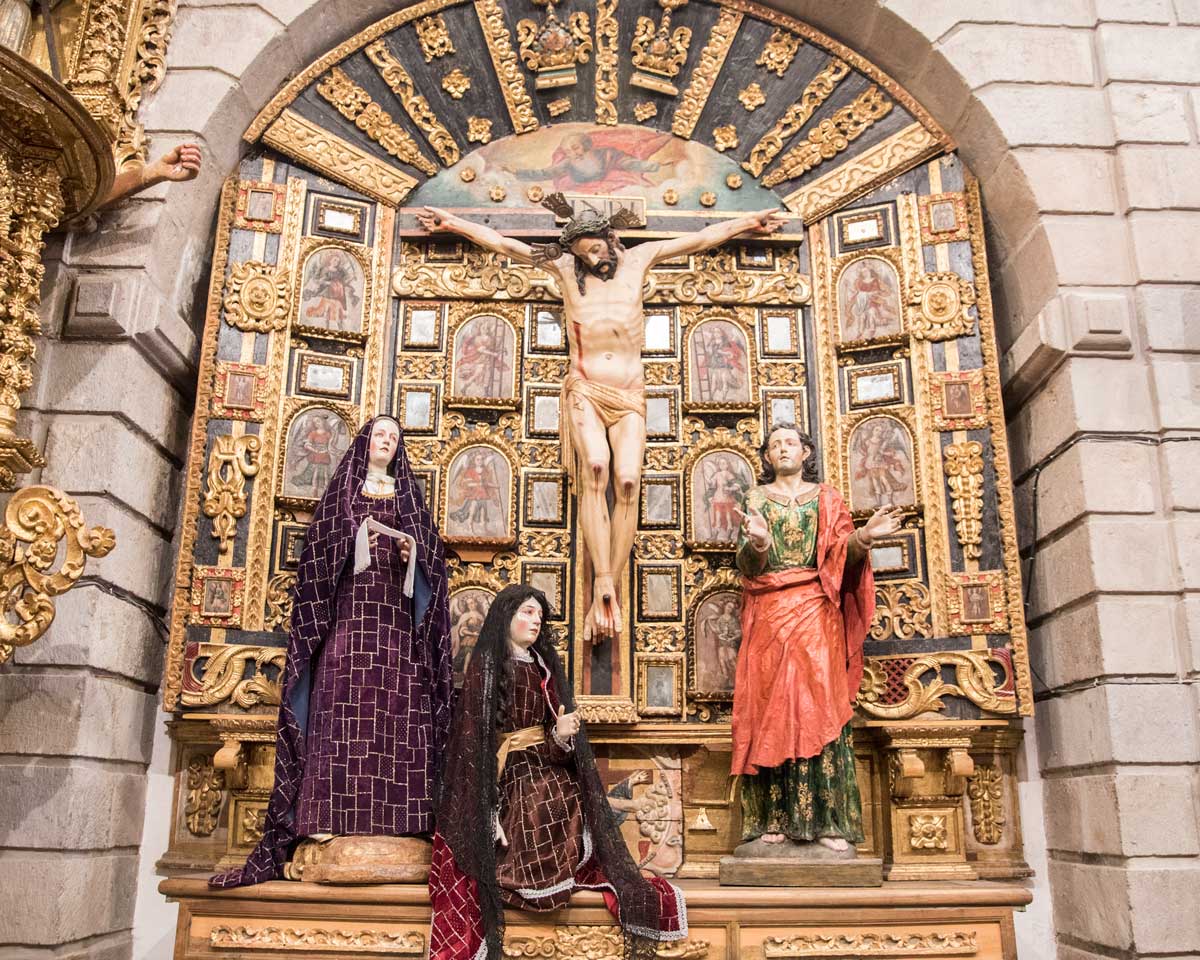 A Side Altar in style of the Cuzco School, San Diego Convent, Quito | ©Angela Drake