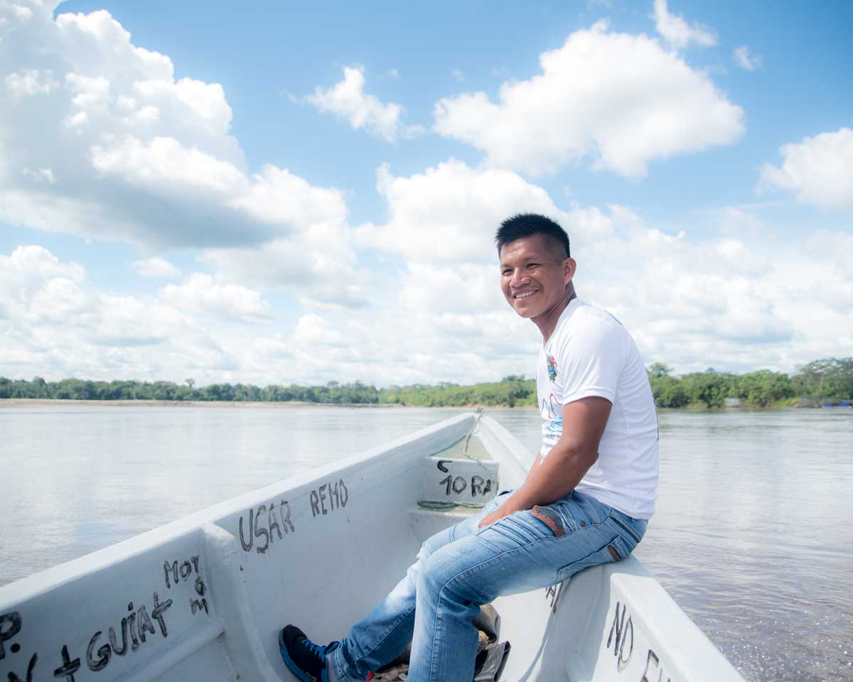 Edgar Noteno, Local Guide in Playas del Cuyabeno, Ecuador | ©Angela Drake