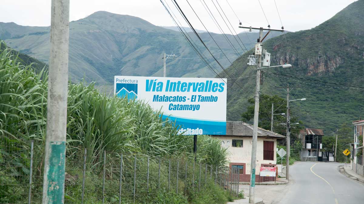 The Via Intervalles connecting Malacatos with Catamayo | ©Angela Drake