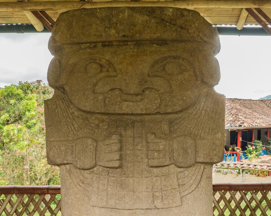 Check out this statues unique nose ring, El Tablon, Colombia | ©Ernest Scott Drake