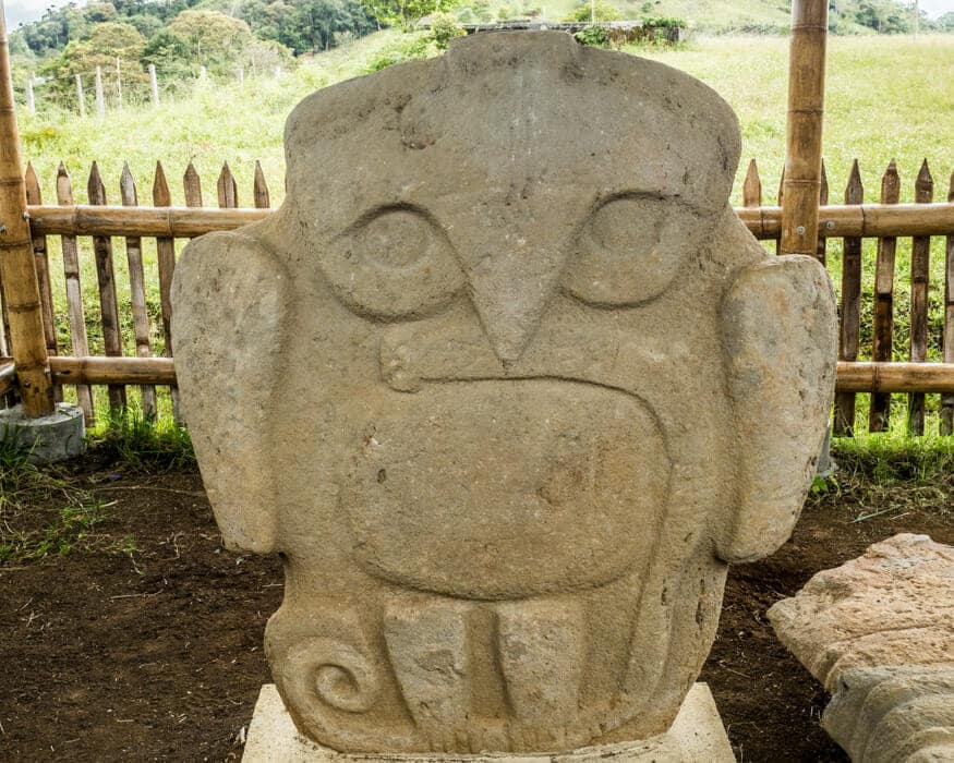 Bird with Snake at El Purutal, San Agustin, Colombia | ©Ernest Scott Drake