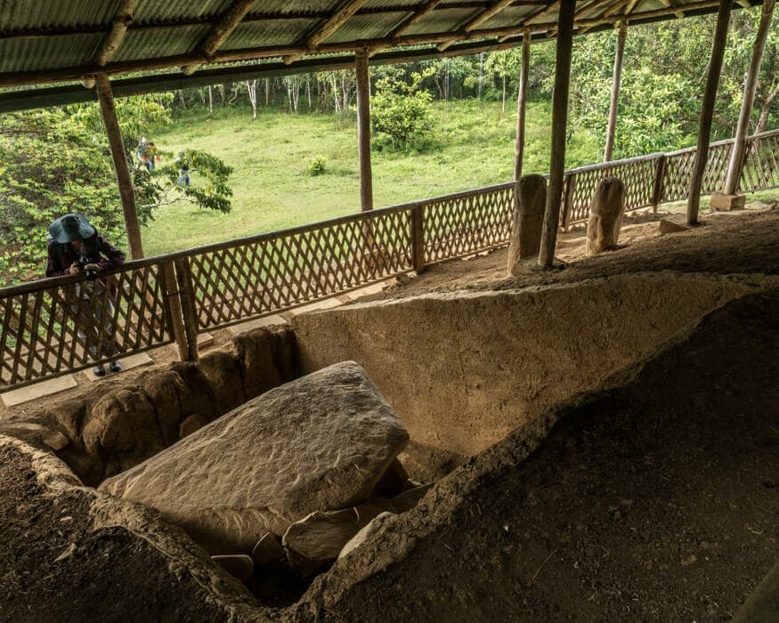 A view under the structure at La Pelota, San Agustin, Colombia | ©Ernest Scott Drake