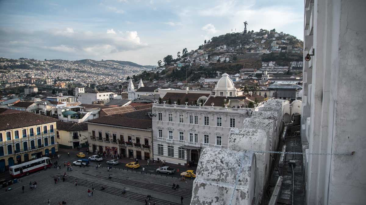 View from San Francisco Church, Quito, Ecuador | ©Angela Drake