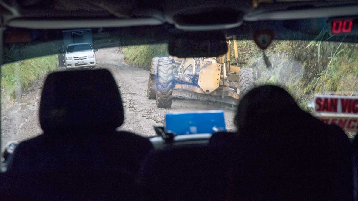 View from the back seat of the minibus, Popoyan to San Agustin, Colombia | ©Angela Drake