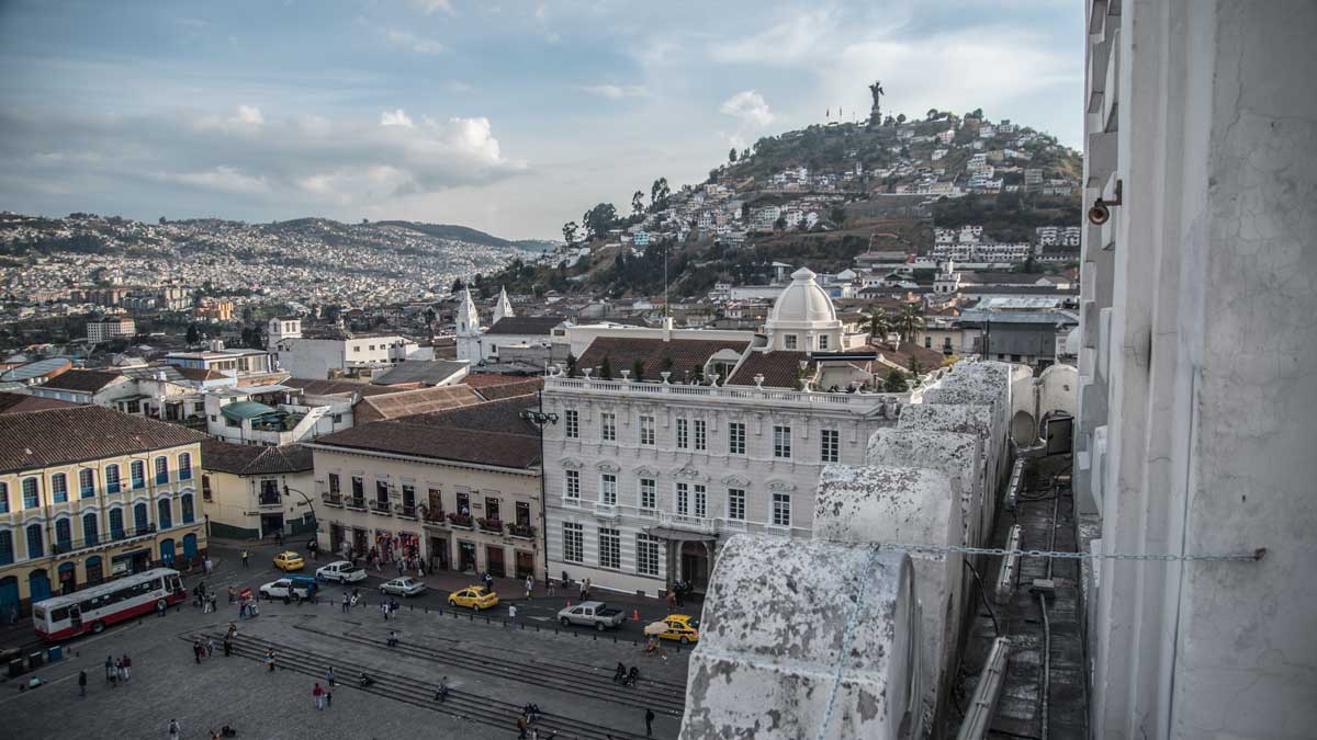 View from San Francisco Church, Quito, Ecuador | ©Angela Drake