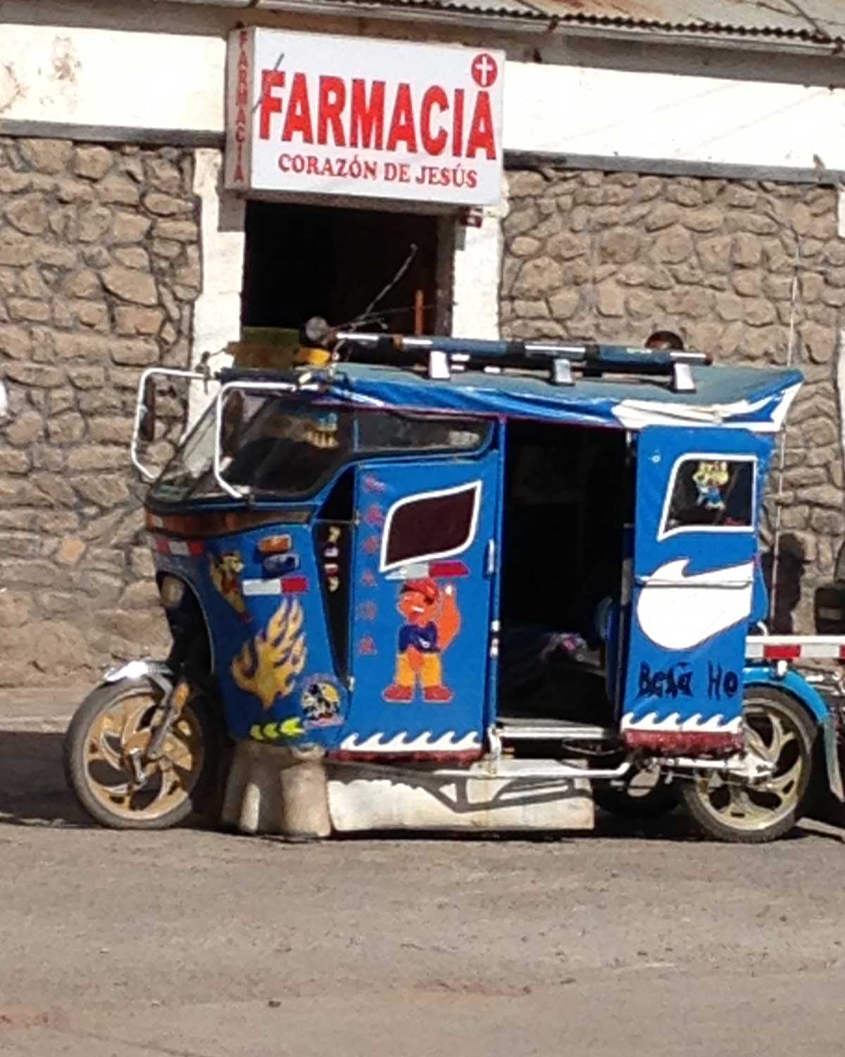 Moto Taxi, Chivay, Peru | ©Eleanor Hughes