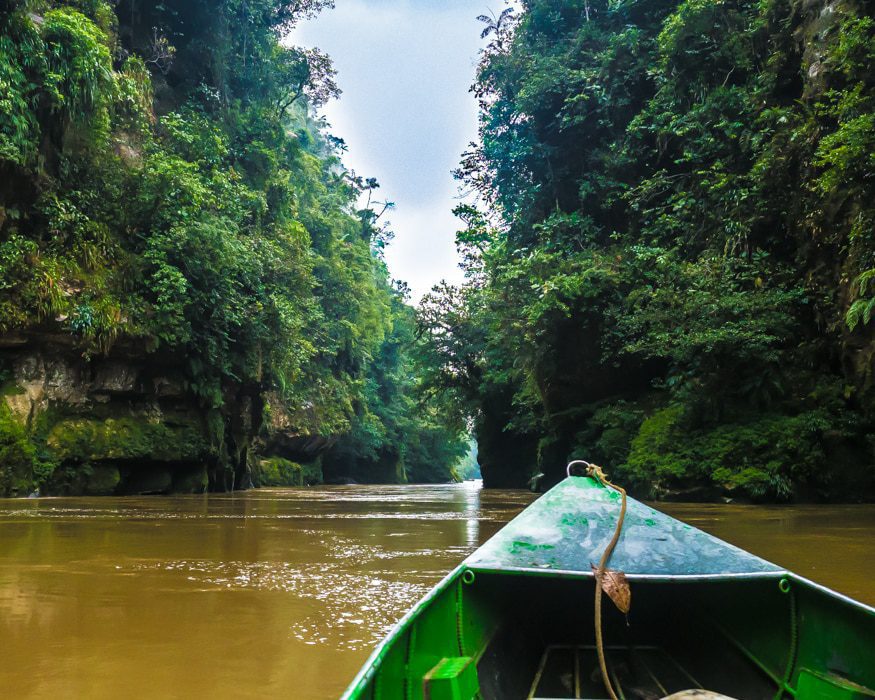 Miazi Canyon, the narrowest place on the Nangaritza River. |© Ernest Scott Drake