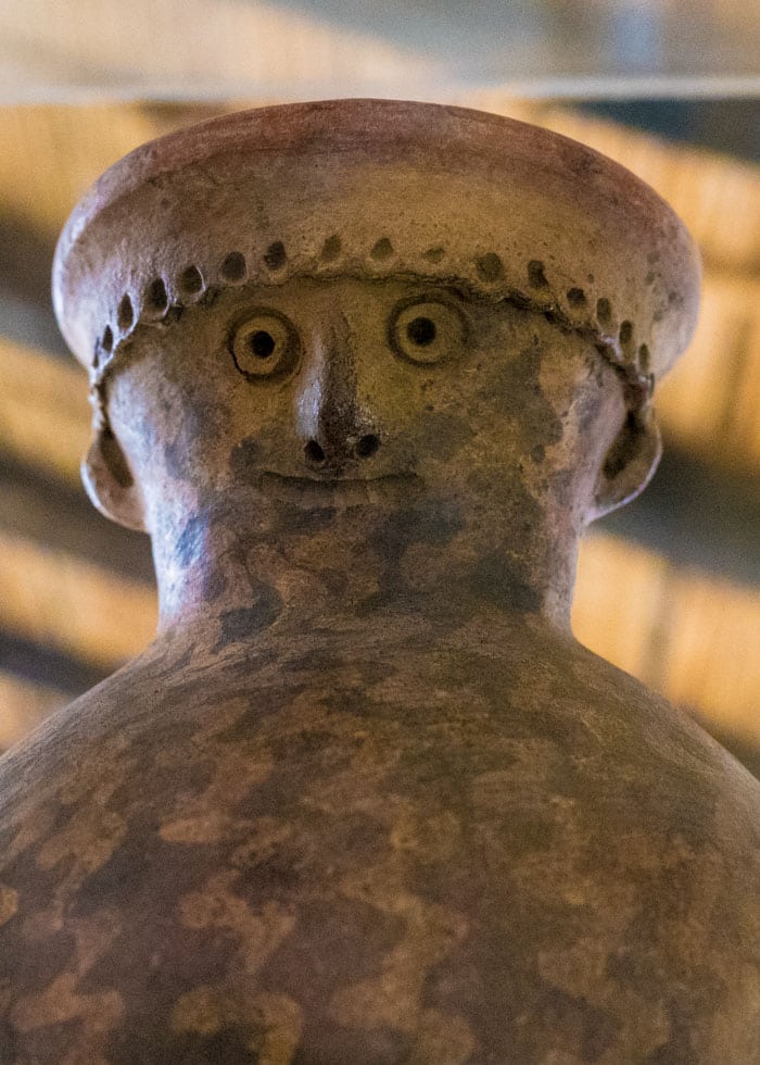 I've never seen a piece with a smirk on its face before. I have to wonder if the artist intended that or if it's my bias. Aboriginal Cultures Museum, Cuenca, Ecuador | ©Ernest Scott Drake