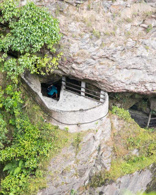 View of the Pailon del Diablo Tunnel, Rio Verde, Ecuador | ©Angela Drake