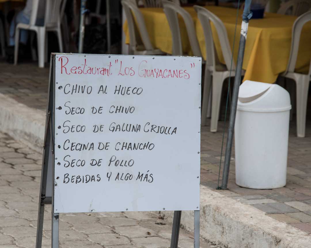 Restaurant Sign in Mangahurco, Loja, Ecuador | ©Angela Drake